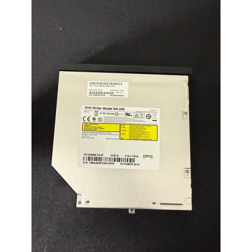 Samsung Toshiba DVD Writer SN-208 Slim Internal SATA‎ Laptop Drive Excellent